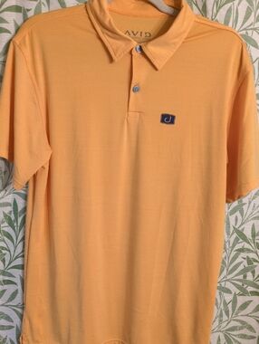 Avid Men’s Short-Sleeve Polo — Peach Orange